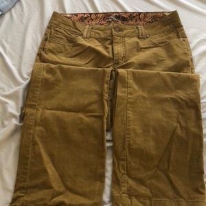 Prana wide leg corduroys